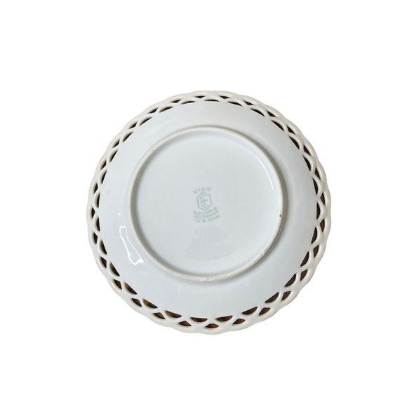 Cico Bavaria Lot Of 3 Hand‎ Painted Dessert Plates Hand Painted Fruit 6.75" - Picture 7 of 8